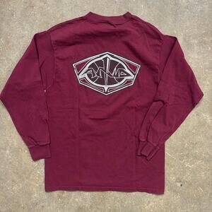 Vintage And1 Long Sleeve Crewneck T-shirt Men’s Large Maroon Basketball USA Made